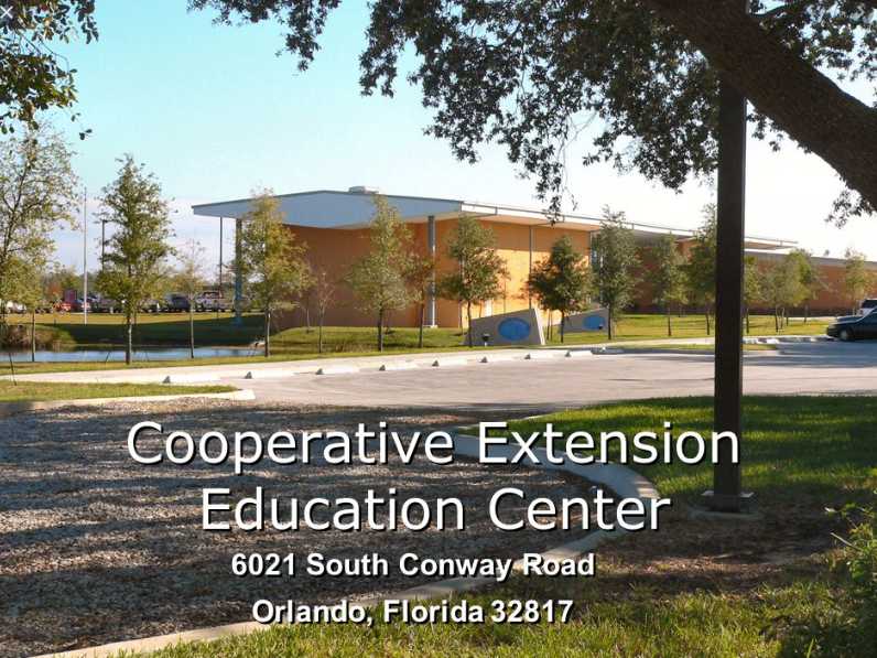 Florida Cooperative Extension - Orange County Cooperative Extension Service