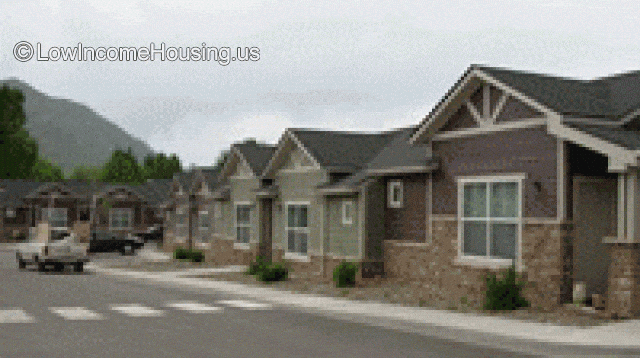 English style cottages with large window area. 