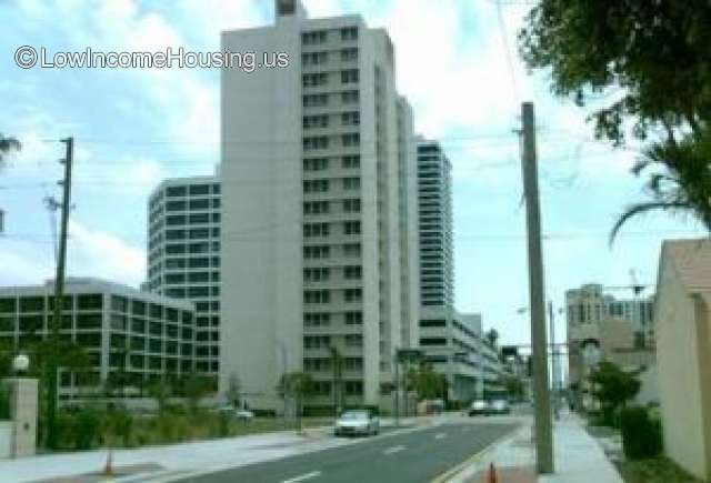 High rise apartment building with 18 spacious apartments in downtown urban setting.  