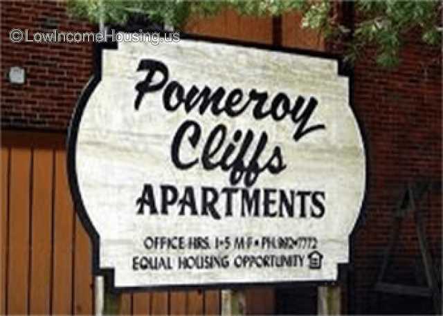 This is the identification of an apartment complec known as Pomeroy Cliffs Apartments.