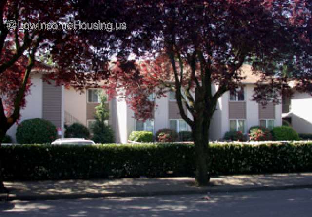 A. Phillips Square; Portland, OR
Photo graph of 2 Story Building with well established shade trees