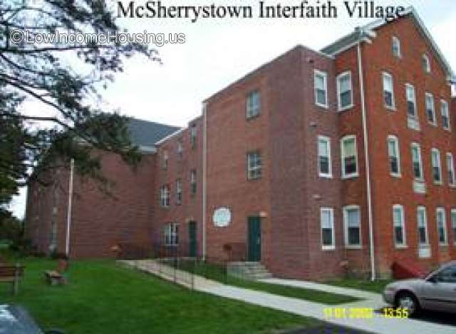 This is a photograph of the McSherrytown Interfaith Village where a very large number of combatants who died during the battle of Gettysburg and held for safe keeping and record keeping. 