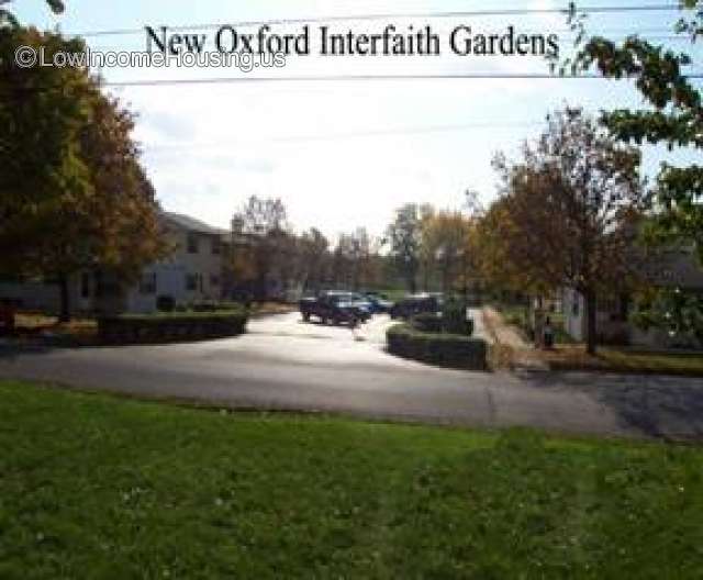 This is a photograph of the New Oxford Interfaith Gardens. 