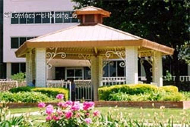 Stylish Gazebo style hutch providing protection from sunlight and weather.  