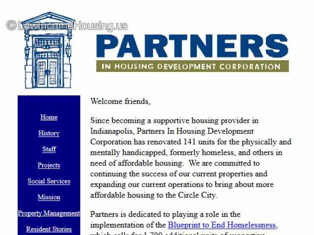 Partners In Housing Development Corp.